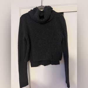 All Saints Dark Gray Turtleneck Sweater
